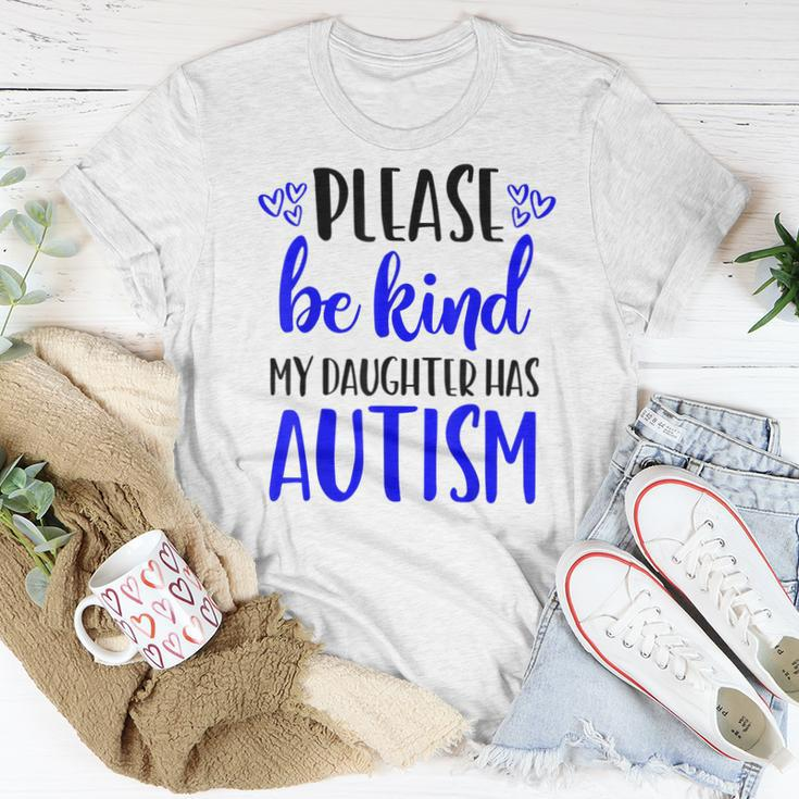 Be Kind Autism My Daughter Has Autism Mom Choose Kindness Women T-shirt Unique Gifts