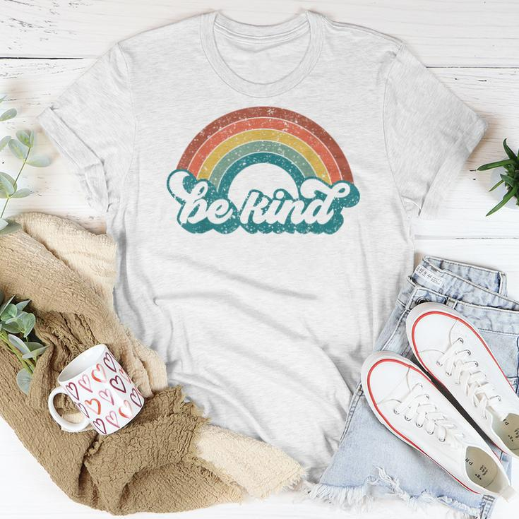 Be Kind Rainbow Lgbt Flag Lgbt Pride Month Retro Vintage Women T-shirt Unique Gifts