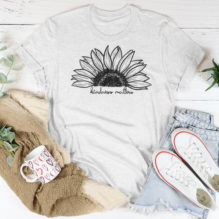 Kindness Matters Sunflower Be Kind Women T-shirt Unique Gifts