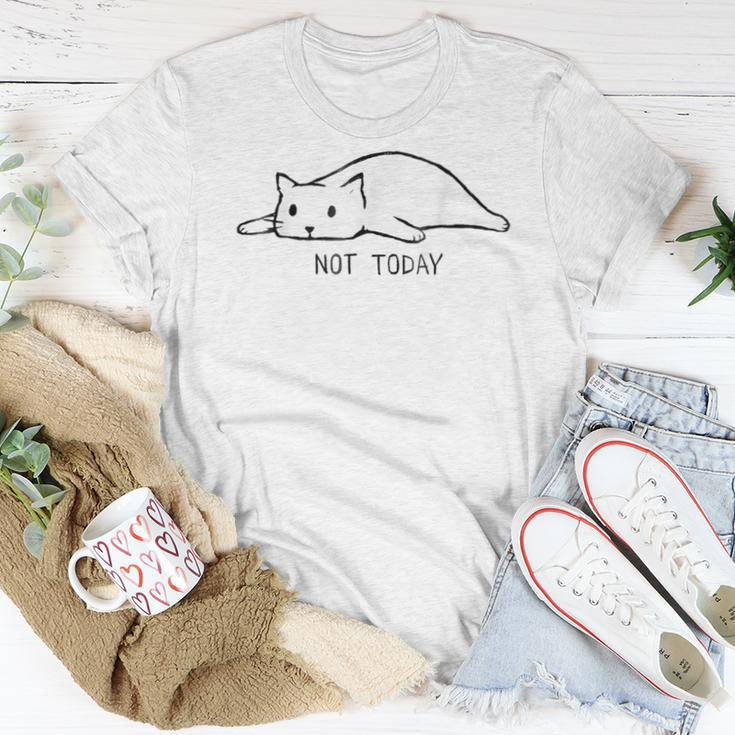 Lazy Cat Not Today Cat Pet Lover For Women T-shirt Funny Gifts