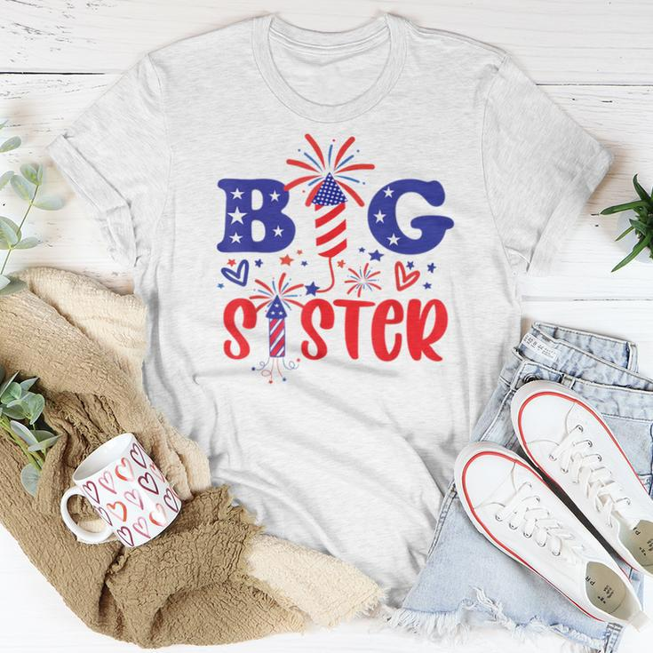 This Little Is Going To Be Big Sister 4Th July Big Sister For Sister Women T-shirt Unique Gifts