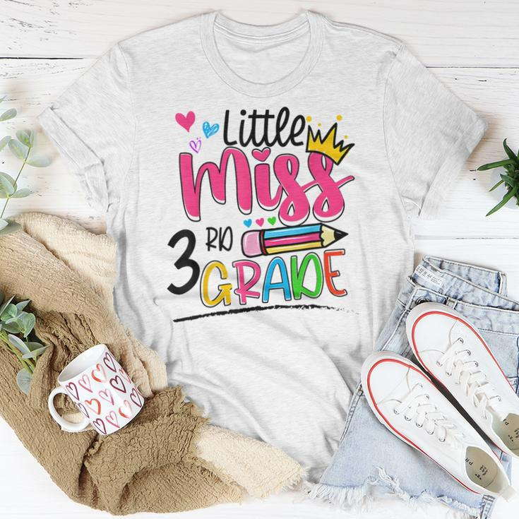 Little Miss Third Grade Back To School 3Rd Grader Girl Women T-shirt Unique Gifts