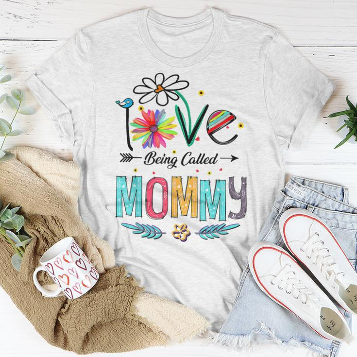 I Love Being Called Mommy Mom Daisy Flower Cute Women T-shirt Unique Gifts