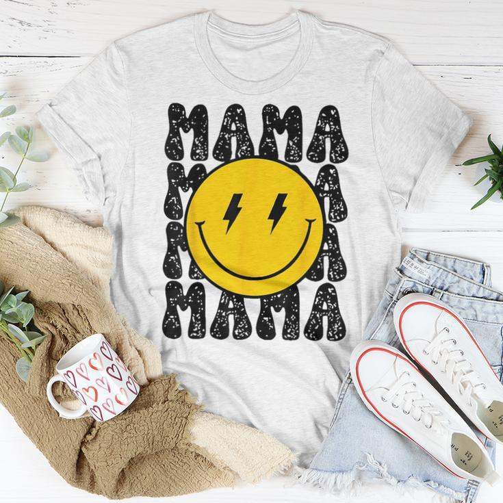 Mama And Dada Smiling Face Bolt Eyes Pregnancy Announcement Women T-shirt Funny Gifts