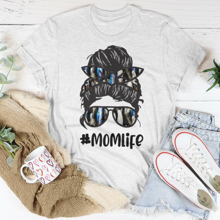 Mom Life Messy Hair Bun Native American Women T-shirt Unique Gifts