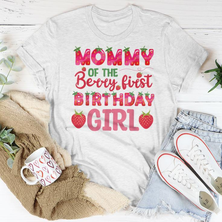 Mommy Of The Berry First Birthday Strawberry Girl Matching Women T-shirt Unique Gifts