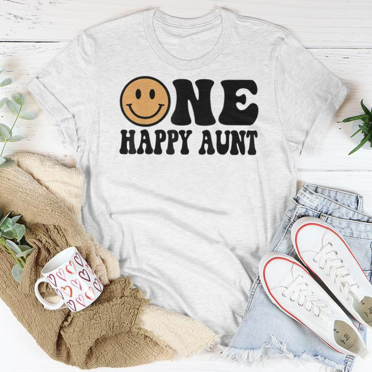 One Happy Dude 1St Birthday One Cool Aunt Family Matching Women T-shirt Funny Gifts