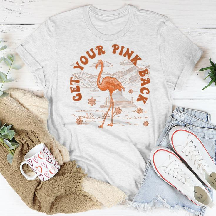 Get Your Pink Back Funny Flamingo For Womens Vintage Retro Women T-shirt Funny Gifts
