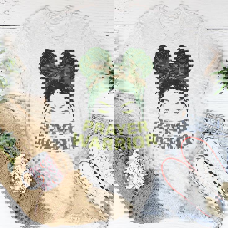 Prayer Warrior Ns Girls Camo Faith God Jesus Christian Faith Women T-shirt Unique Gifts