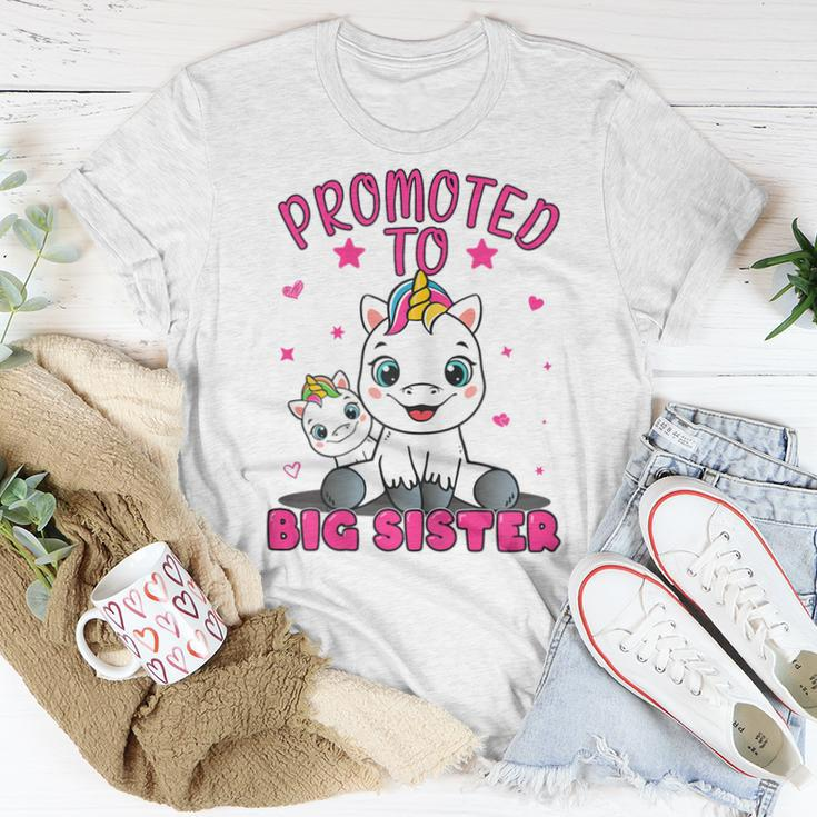 Promoted To Big Sister Unicorn Future Sister To Be Girls Women T-shirt Unique Gifts