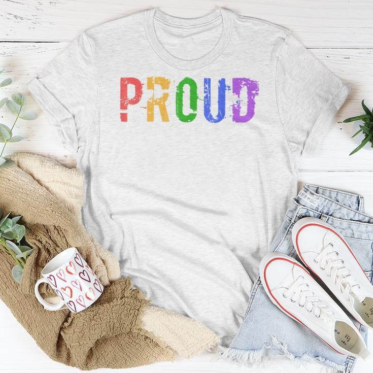 Proud Lgbtq Ally Rainbow Gay Pride Support Women T-shirt Crewneck Unique Gifts