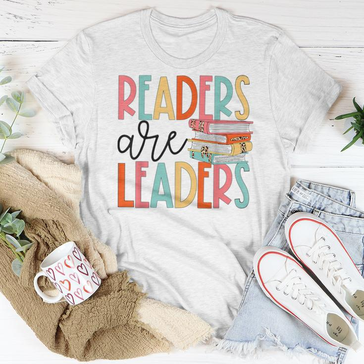 Readers Are Leaders Bookworm Teacher Librarian Reading Book For Teacher Women T-shirt Crewneck Unique Gifts