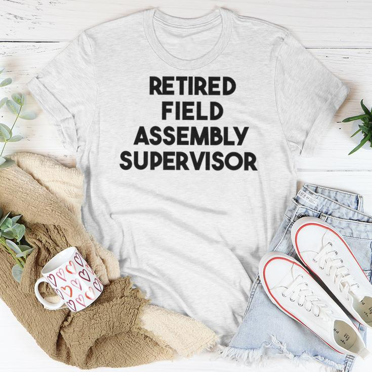 Retired Field Assembly Supervisor Women T-shirt Unique Gifts