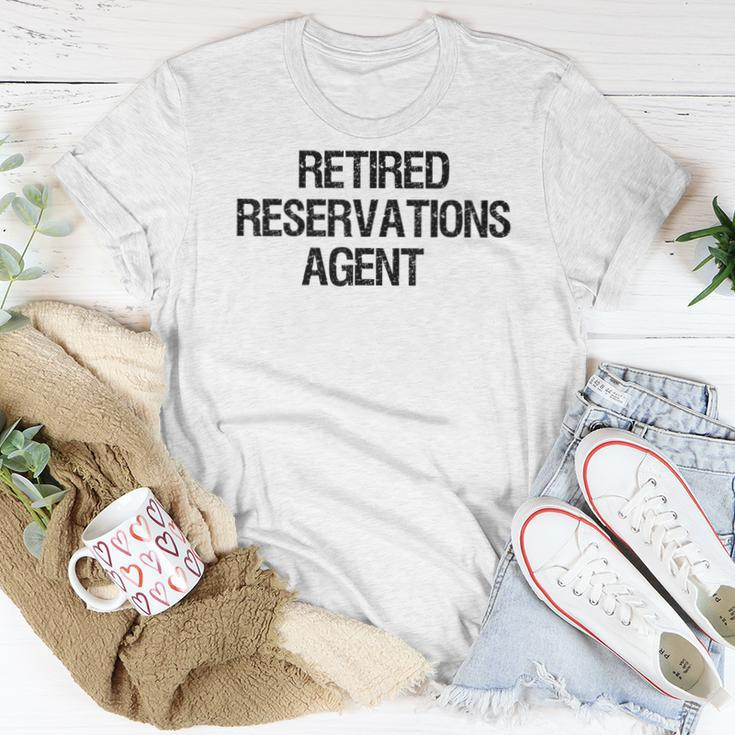 Retired Reservations Agent Women T-shirt Unique Gifts