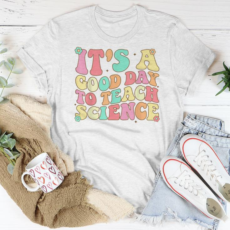 Science Teacher Its Good Day To Teach Science Groovy Women T-shirt Funny Gifts