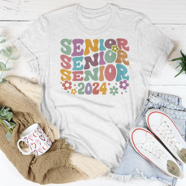 Senior 2024 Senior Retro Class Of 2024 Senior Graduation Women T-shirt Unique Gifts