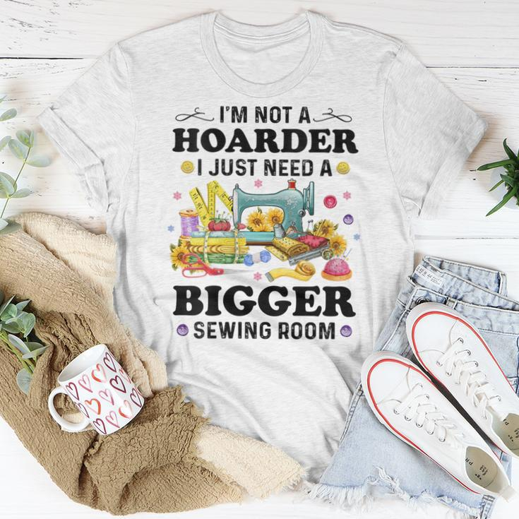 Sewing Quote Im Not A Hoarder Women Sewing Lover Women T-shirt Crewneck Unique Gifts