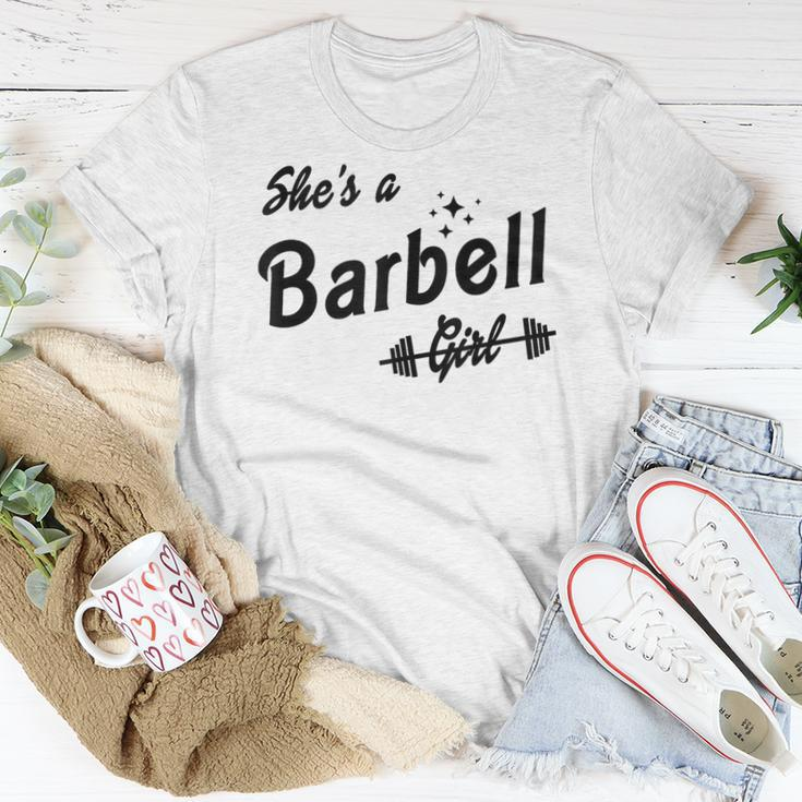 She's A Barbell Girl Women T-shirt Funny Gifts