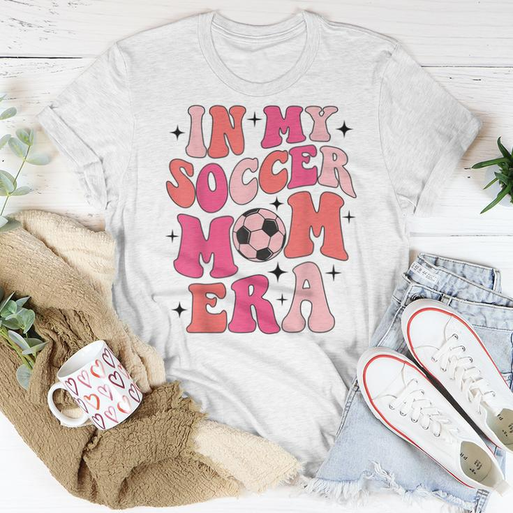 In My Soccer Mom Era Groovy Soccer Mom Life Women T-shirt Funny Gifts
