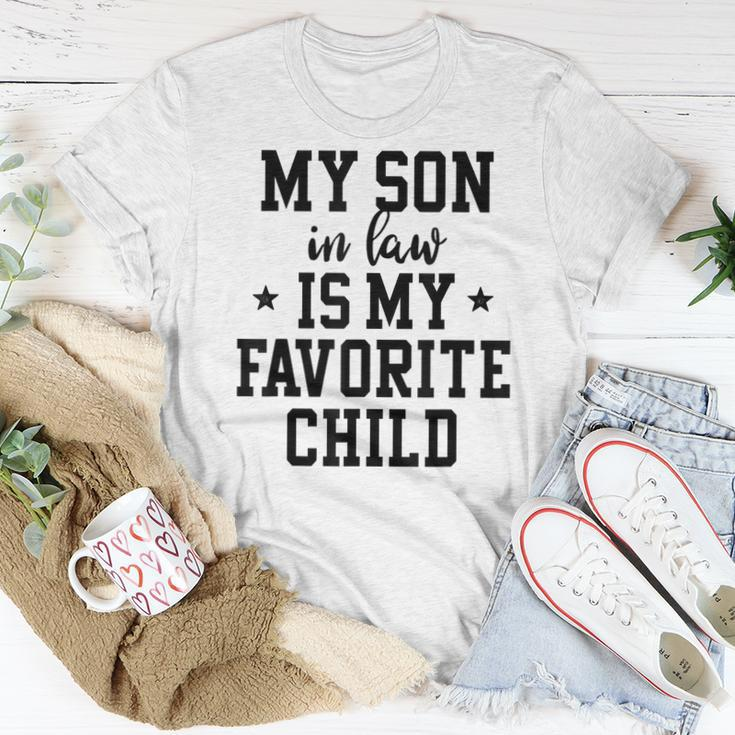 My Son In Law Is My Favorite Child Mother In Law Mom Women T-shirt Unique Gifts