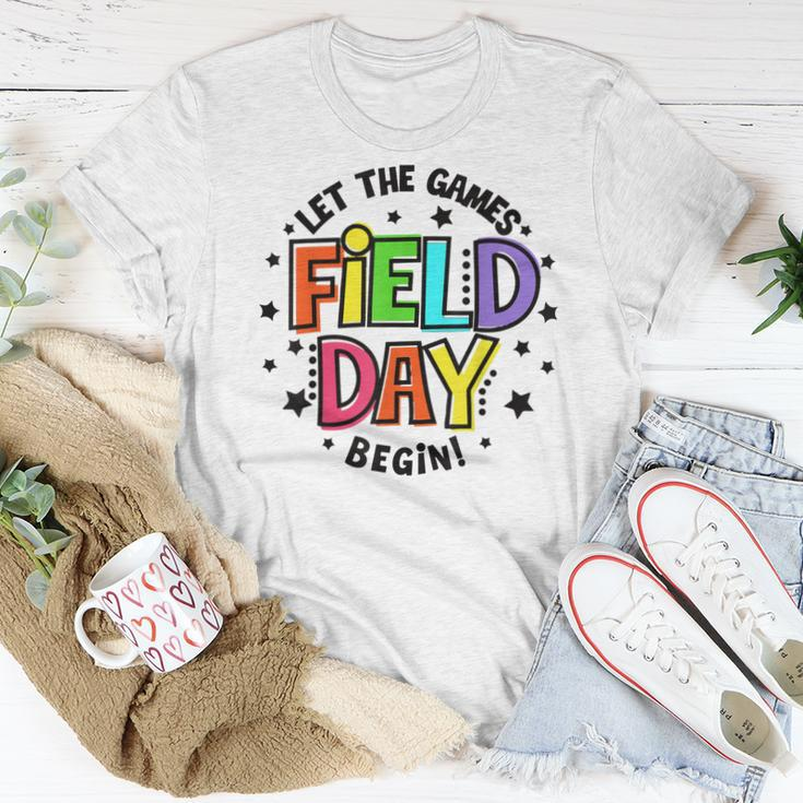 Teacher Student Field Day Let The Games Begin Field Day Women T-shirt Unique Gifts