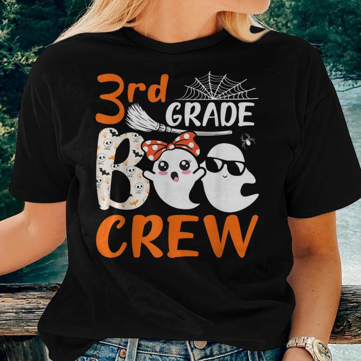 3Rd Grade Boo Crew Teachers Students Ghost Halloween Women T-shirt Gifts for Her