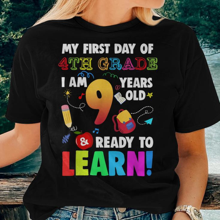 4Th Grade Back To First Day Of School Boys Girl Women T-shirt Gifts for Her