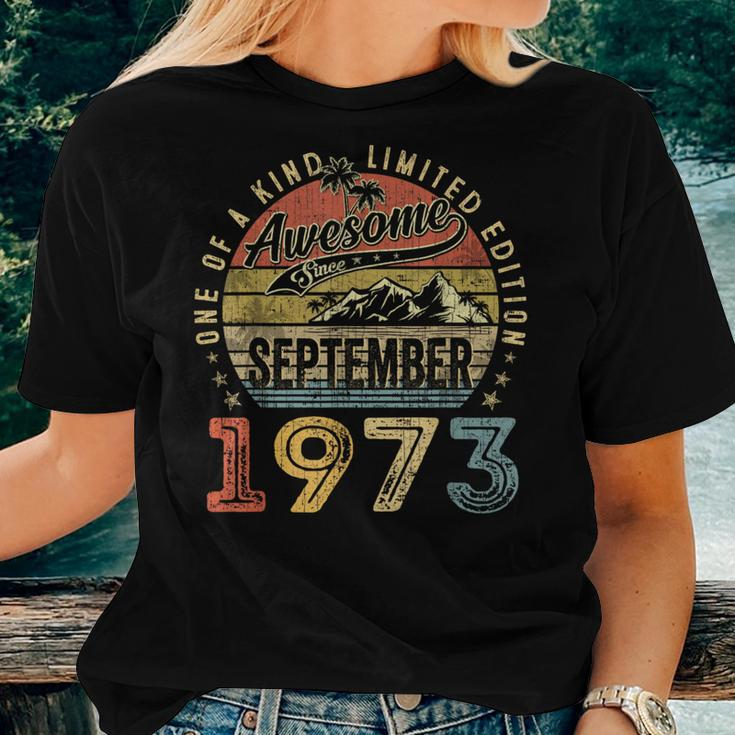 50 Year Old Awesome Since September 1973 50Th Birthday Women T-shirt Gifts for Her