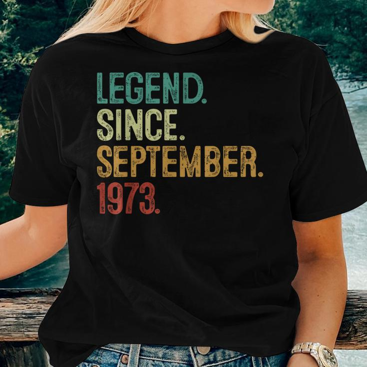 50 Years Old Legend Since September 1973 50Th Birthday Women T-shirt Gifts for Her