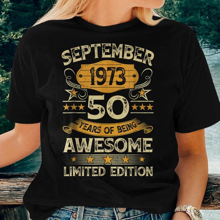 50 Years Old Vintage September 1973 50Th Birthday Women T-shirt Gifts for Her