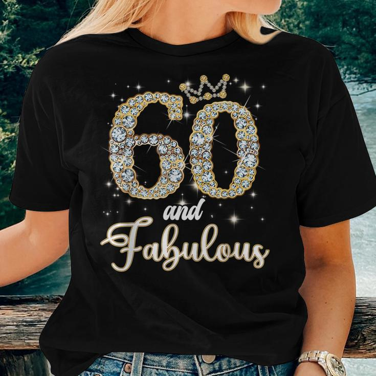 60 And Fabulous Happy Birthday To Me 60Th Birthday Women T-shirt Gifts for Her