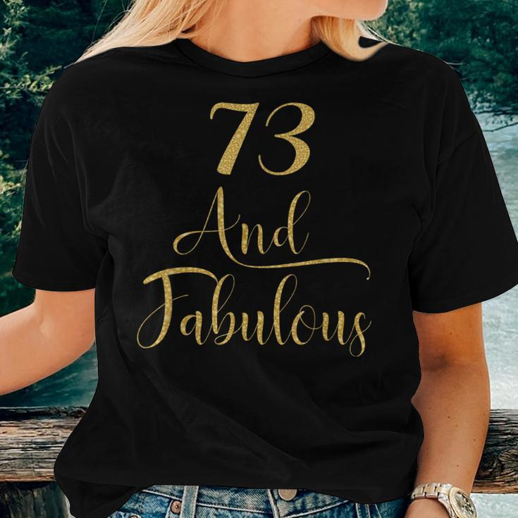 73 Years Old And Fabulous 73Rd Birthday Party Women T-shirt Gifts for Her