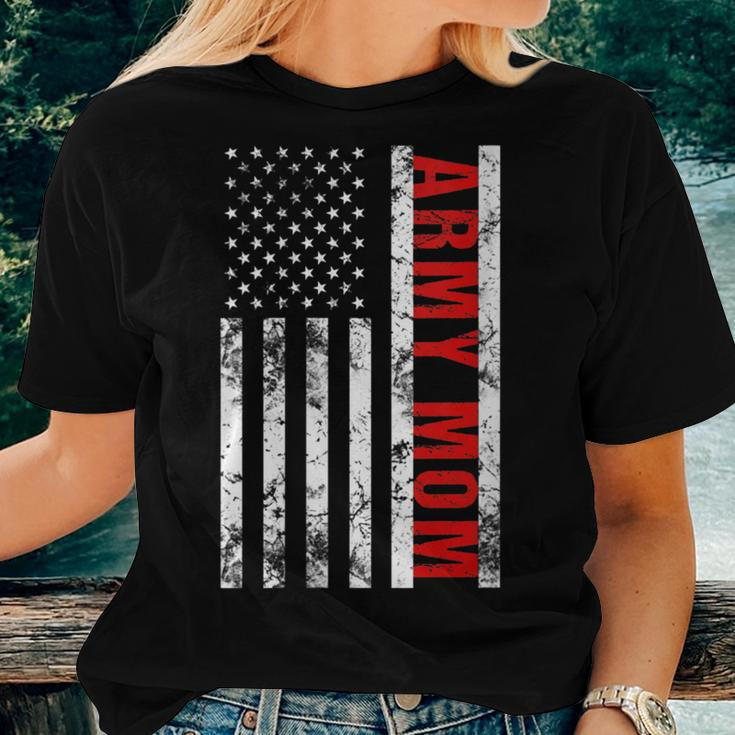 American Flag Army Mom Army Mother Women T-shirt Gifts for Her