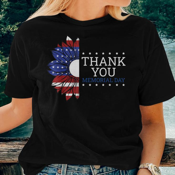 American Flag Memorial Day For Women Memorial Day Women T-shirt Gifts for Her