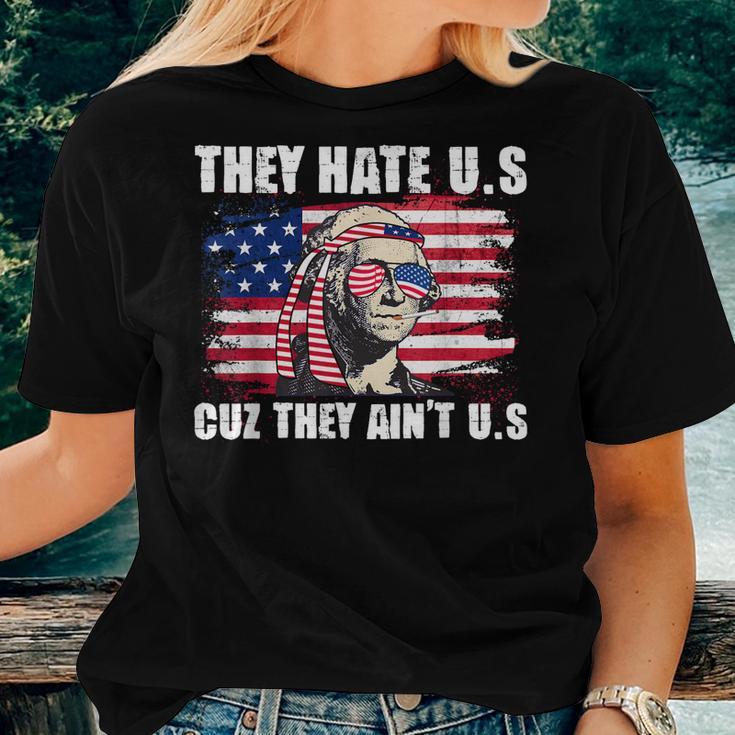 American Usa Flag 4Th Of July Patriotic Womens Women T-shirt Gifts for Her