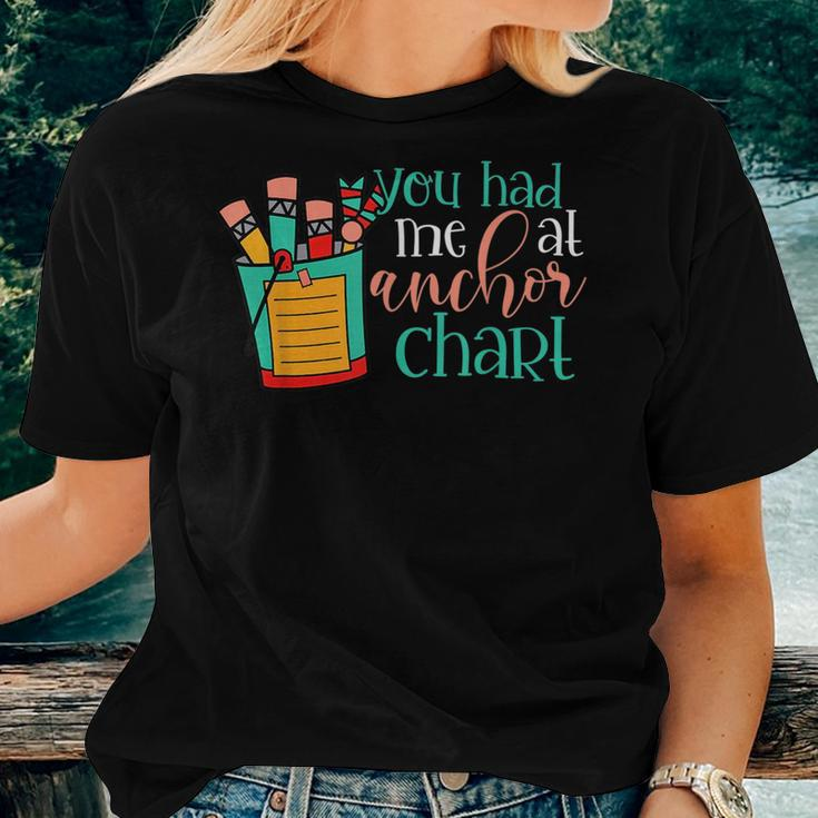 You Had Me At Anchor Chart Proud Teacher Job Pride Present Women T-shirt Gifts for Her