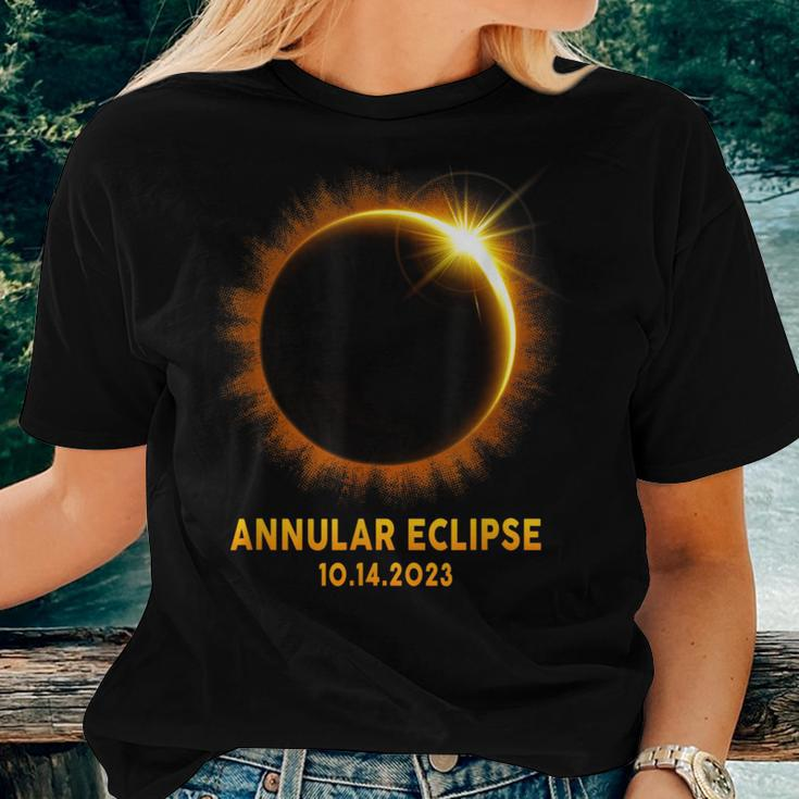 Annular Solar Eclipse 101423 America Annularity Celestial Women T-shirt Gifts for Her
