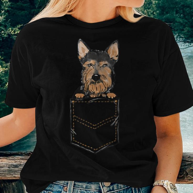 Armant Dog Puppy For A Dog Owner Pet Pocket Colored Women T-shirt Gifts for Her