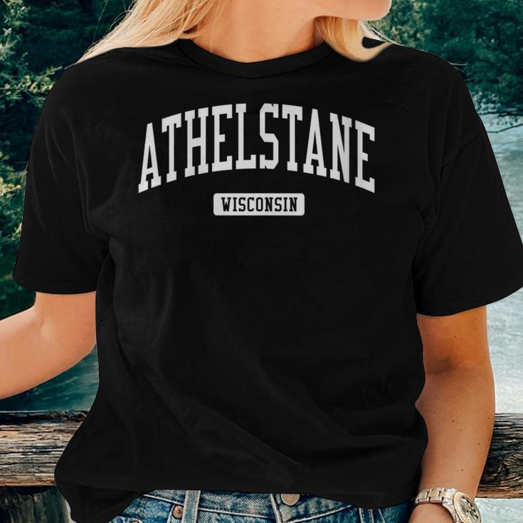 Athelstane Wisconsin Wi College University Sports Style Women T-shirt Gifts for Her