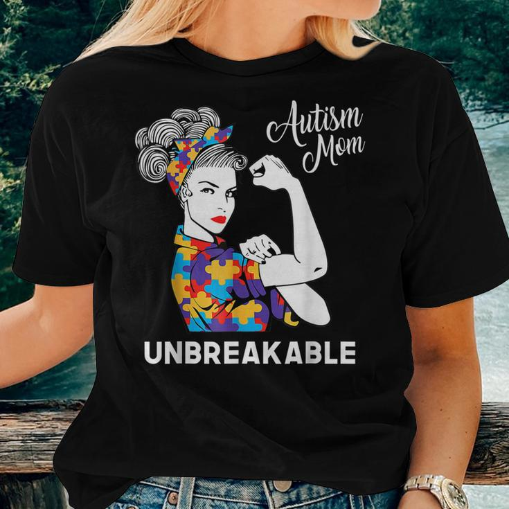 Autism Mom Unbreakable World Autism Awareness Day Best Women T-shirt Gifts for Her