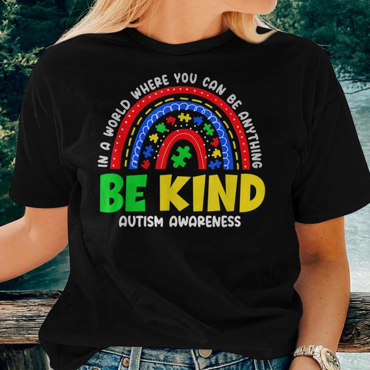 Autism Son Child Daughter Mom Rainbow Be Kind Women T-shirt Gifts for Her