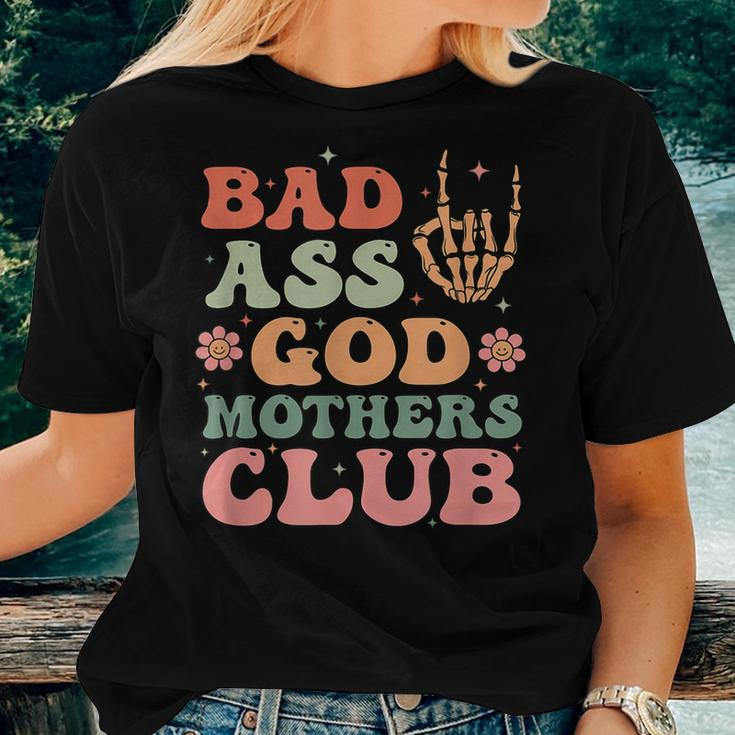 Bad Ass Godmothers Club Mother's Day Women T-shirt Gifts for Her