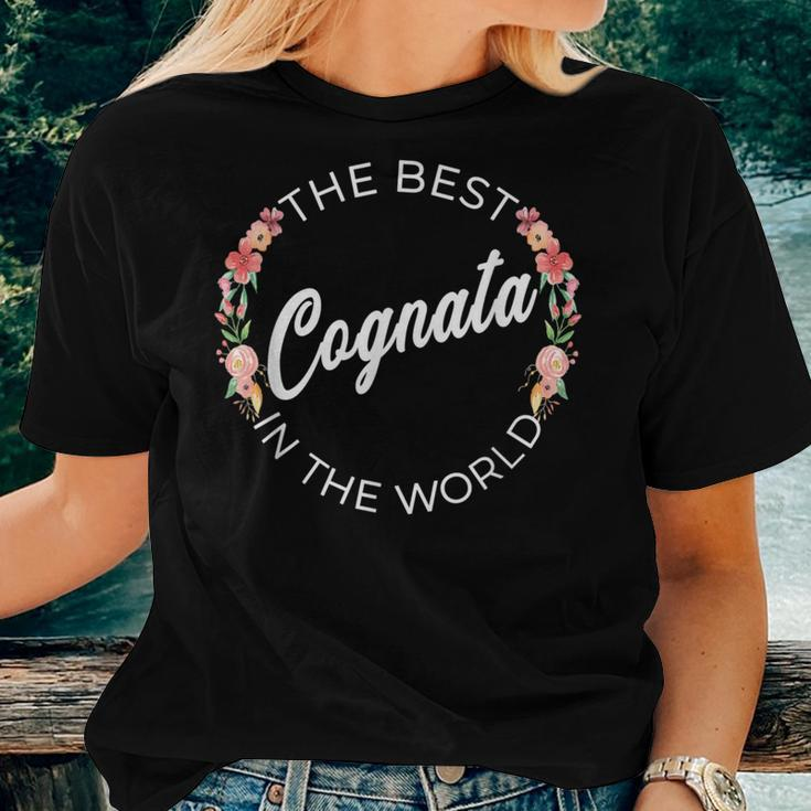 The Best Cognata In The World Italian Sister In Law Women T-shirt Gifts for Her