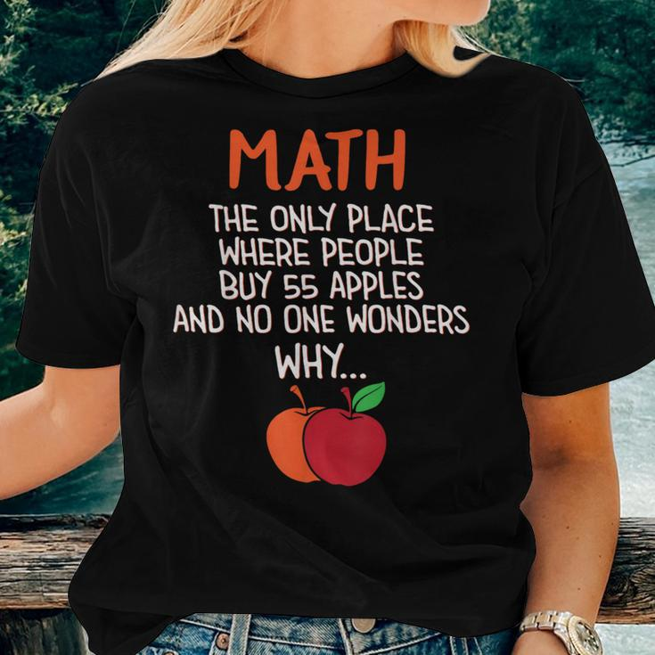 Best Math Teacher Joke Humor Science Fun Math Pun Women T-shirt Gifts for Her