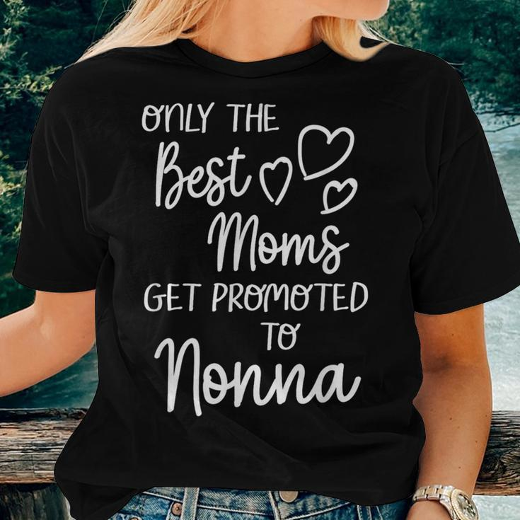 The Best Moms Get Promoted To Nonna Italy Italian Grandma Women T-shirt Gifts for Her