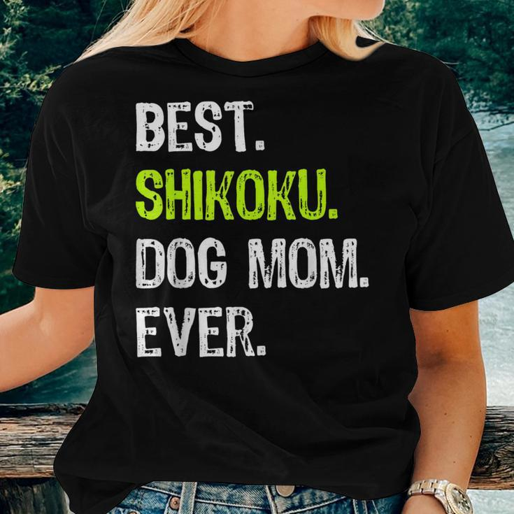 Best Shikoku Dog Mom Ever Dog Lovers Women T-shirt Gifts for Her