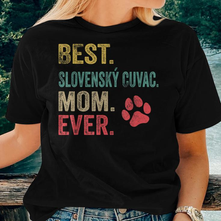 Best Slovenský Cuvac Mom Ever Vintage Mother Dog Lover Women T-shirt Gifts for Her