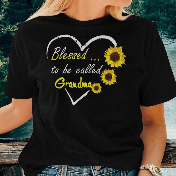 Blessed To Be Called Grandma Sunflower Women T-shirt Gifts for Her