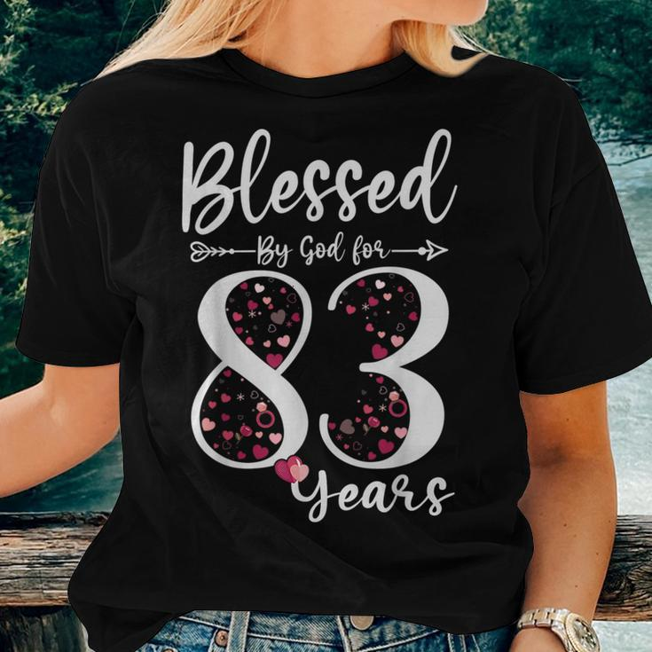 Blessed By God For 83 Years Old 83Rd Birthday For Women T-shirt Gifts for Her