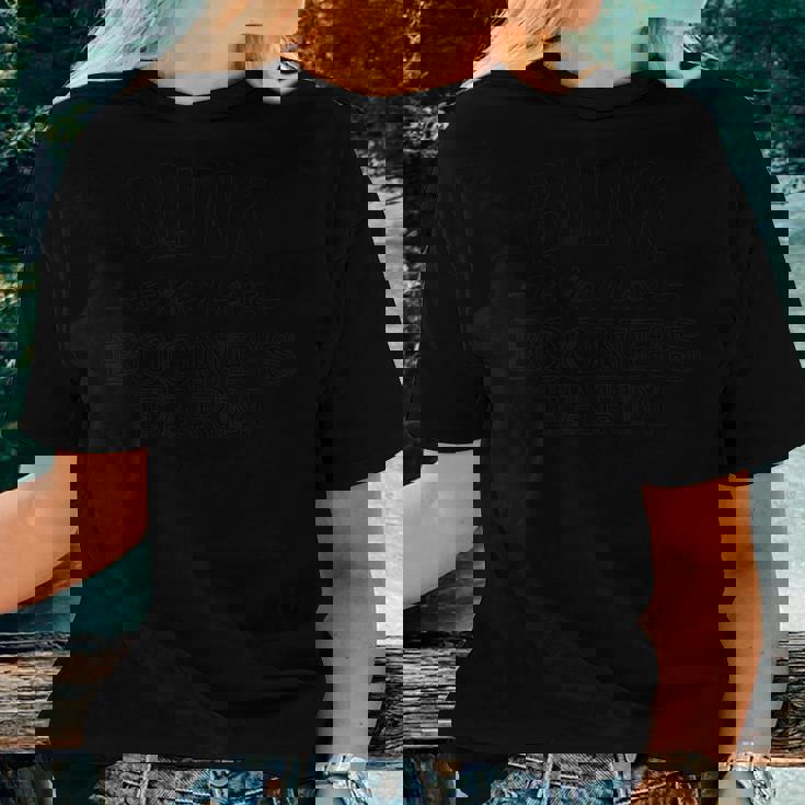 Blink If You Love Boone's Farm Wine Alcohol Women T-shirt Gifts for Her